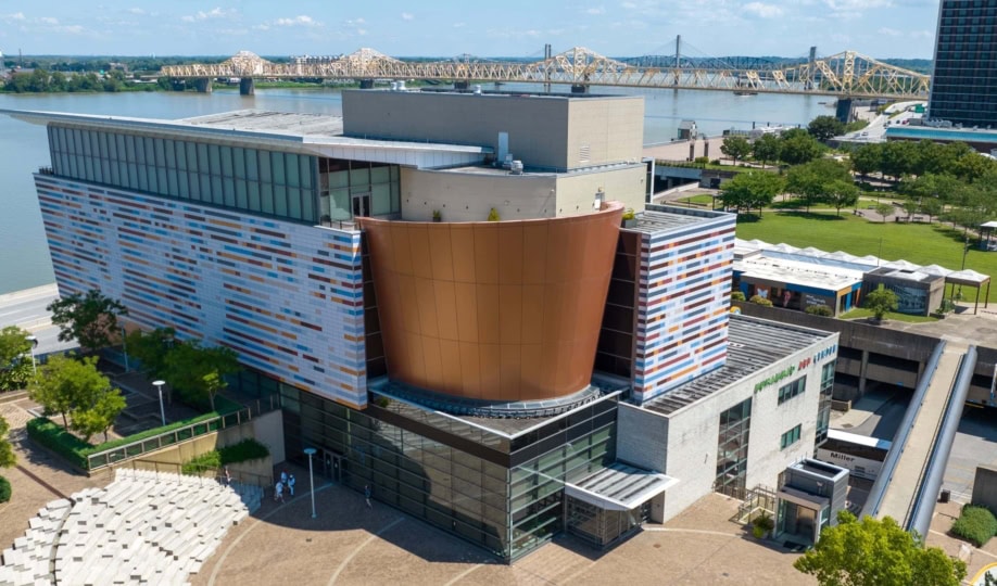 Aerial photo of the Muhammad Ali Center