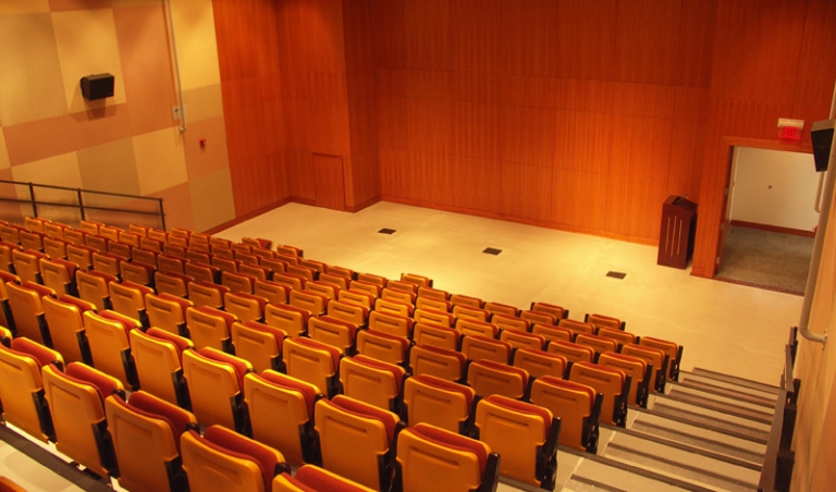 Auditorium with stadium-style seating