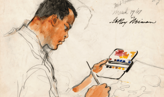 Artwork of Muhammad Ali painting