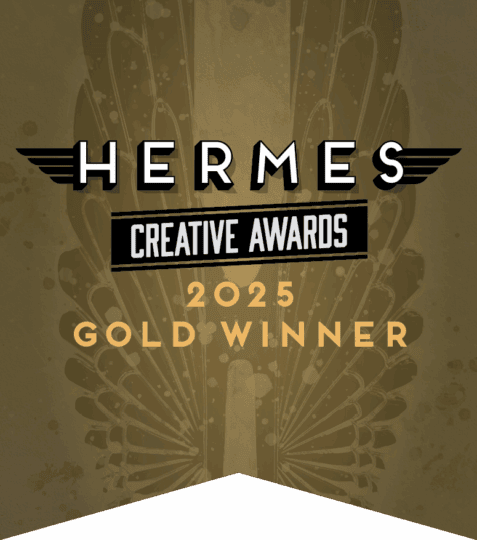 Gold Banner with text 
